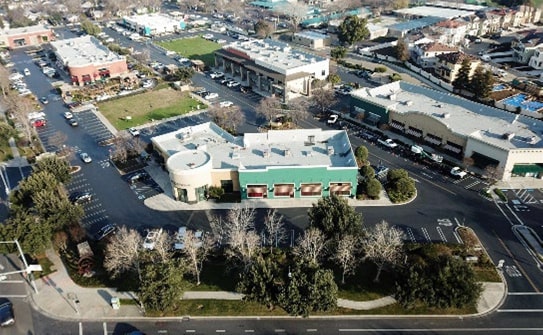 Aerial view of a Philco client in Brentwood California